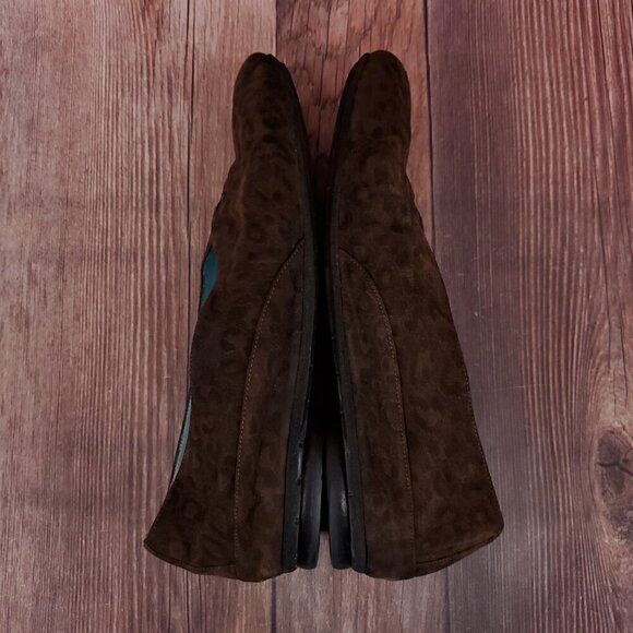 *FLAW* Thierry Rabotin Womens Size 8 Leopard Print Loafer Flats Shoes - Picture 10 of 14